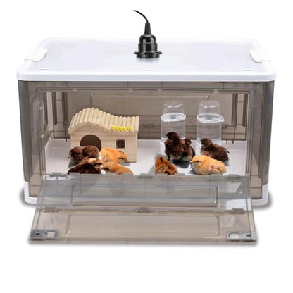 Chick Brooder,Fan Ventilation Circulation Design,Brooder Box for Chicks,Brooder Heater Warms up to 15 Chicks(20″x14″x12″) - size: 20″x14″x12″