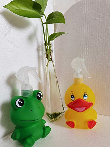 Cute Plastic Spray Bottle Duck Frog Cartoon Animal Garden Spray Bottle, Cleaning Liquid Spray Bottle, Empty Spray Bottles for Flowers Plants Gardens, Cleaning Houses and Cars (Duck) - color: duck