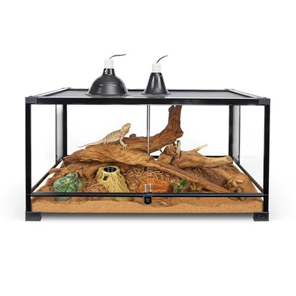 Zilla QuickBuild Reptile 40 Gallon Glass Terrarium Habitat with Swing Door For Geckos, Snakes, Lizards, Frogs, Turtles, and Tortoises, 36" x 18" x 18" - size: 36x18x18