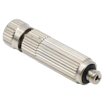 10 Pcs High Pressure Misting Nozzles Stainless Steel for Outdoor Cooling Misting System, High Pressure Anti Drip Cleanable, 3/16" Thread (0.8mm) - size: 0.8mm