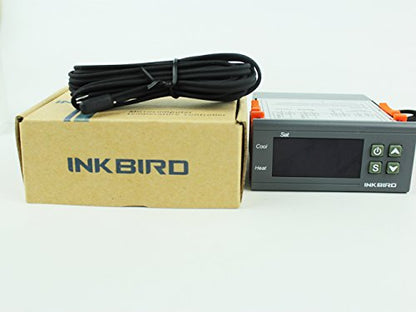 Inkbird Dual Stage DV 12V Digital Temperature Controller Fahrenheit Thermostat Heating and Cooling for Homebrewing Brew Fermenter Fridge Incubator Greenhouse