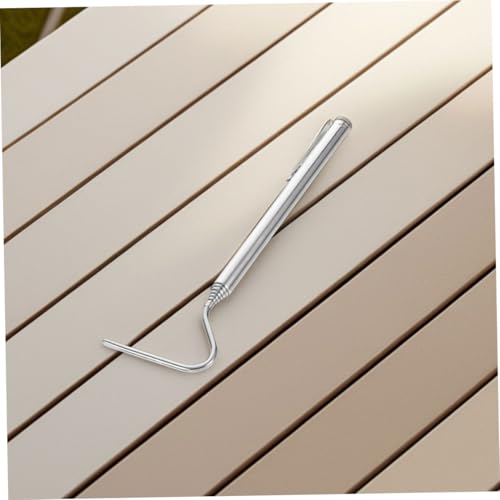 Hemoton Collapsible Snake Hook Extendable Stainless Steel Reptile Catcher for Safe Handling and Wildlife Management Portable Tool for Herpetology and Fieldwork