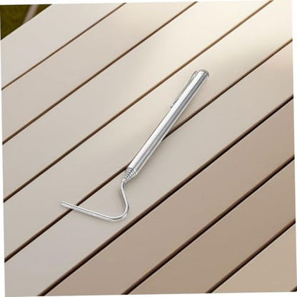 Hemoton Collapsible Snake Hook Extendable Stainless Steel Reptile Catcher for Safe Handling and Wildlife Management Portable Tool for Herpetology and Fieldwork