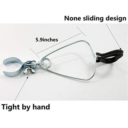 Pack of 2 Adjustable Heat Lamp Clip Stand Fixture for Reptile Heat Lamp, Flexible Reptile Dome Clamp Lamp Holder for Ceramic Heat Emitter & Reptiles Baking Heat Lamp Bulb