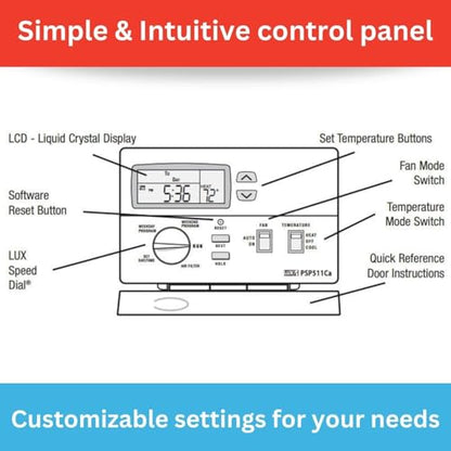 PSP511LC Programmable Thermostat | 5/2-Day, Dial Control