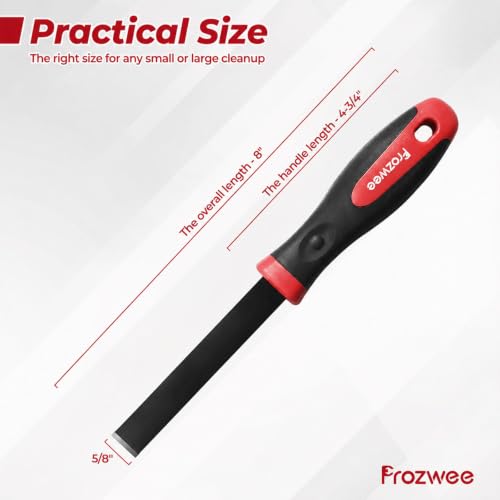 Carbide Scraper(5/8"),Super Gasket Scraper Remover,Red | Durable Tungsten Tip,Comfatable Handle,for Remove Gaskets, Carbon and More from Varied Surfaces,for Metal and Automotive - size: Red-1x5/8"