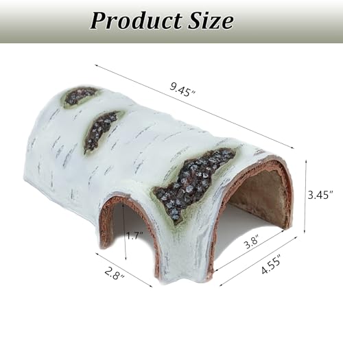 Reptile Hide, Great for Geckos, Snakes, Bearded Dragons & Lizards, It Doubles as Aquarium Rock Cave Corner Cave for Climbing Hiding - size: L-2