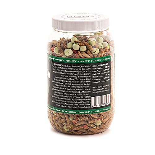 Fluker's Buffet Blend Box Turtle Diet, Insects, Veggies and Fruit with Fortified Pellets, 6.5 oz - size: 6.5 Ounce (Pack of 1)