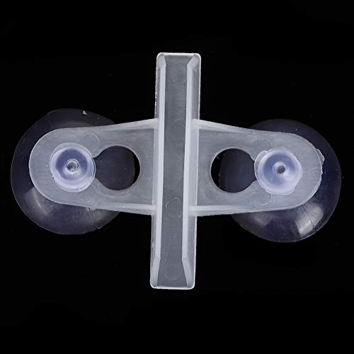 Zerodis 40 Pcs Aquarium Separation Clip, PVC Fish Suction Cup Separating Board Divider Support Clip with 80 Suction Cup Fish Isolation Divider (White)