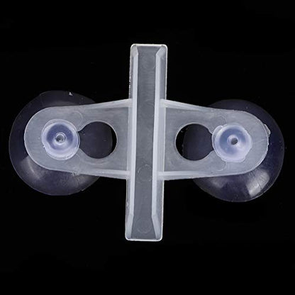 Zerodis 40 Pcs Aquarium Separation Clip, PVC Fish Suction Cup Separating Board Divider Support Clip with 80 Suction Cup Fish Isolation Divider (White)