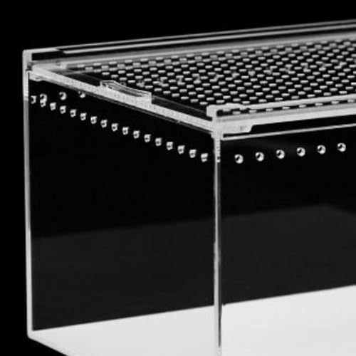 Reptile Breeding Box Terrarium breeding Box Acrylic Construction to Prevent Escapes Removable Basin for Quick Clean-up Suitable for, 30cmx20cmx15cm - size: 30cmx20cmx15cm