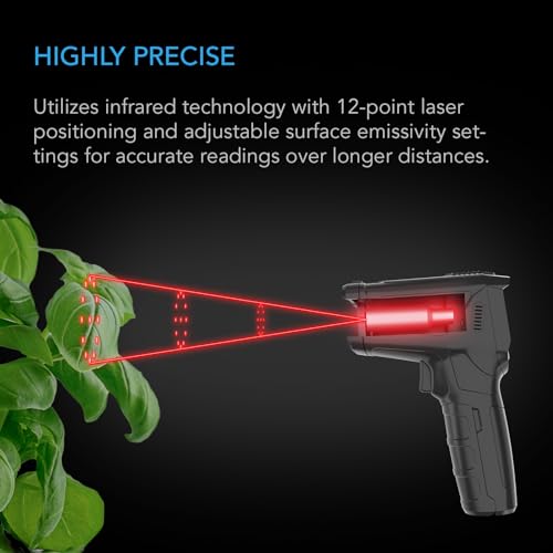 AC Infinity VPD Thermometer, Handheld Environmental Monitor, Captures Leaf | Captures Leaf VPD & Temperature, Calibrates Smart Controllers, Precision Infrared Range for Plants, Grow Tents, Greenhouses