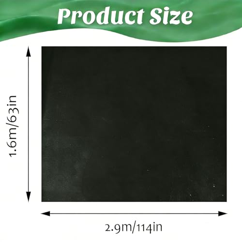 63x114 inch Raised Garden Bed Liner, Non Woven Fabric Liner for Large Veg Trough, Backyard, Patio, Balcony with Bed Liner ，Cuttable Plant Liner with Soil Containment & Water Drainage