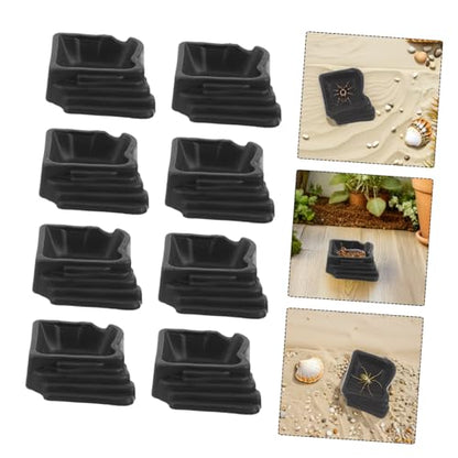 10pcs Reptile Water Dish and Food Bowl Set, Small Insect Feeder, Crickets, 2.2 X 1.8 Inch Feeding Cups for Terrarium Enclosures