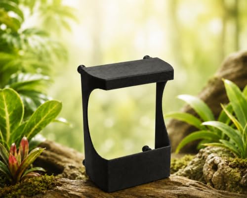 Magnetic Chameleon Feeder Cup for Screen Enclosures, Insect Feeding Station, Escape-Proof, Red, for Chameleons, Geckos, Anoles & Small Lizards，Red - color: Red
