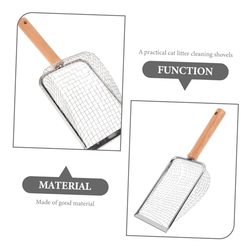 Cat Litter Scoop with Handle Ergonomic Non Slip Design for Easy Waste Cleaning Cat Litter Boxes Durable and Easy to Shovel for Cats and Reptiles