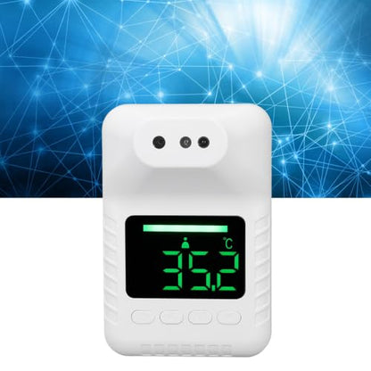 Wall Mounted Infrared Forehead Thermometer, Non Electronic Digital Wall Thermometer, USB Charging or Battery Operated, Wall Mounted Thermometer for Offices, Factories, Schools,