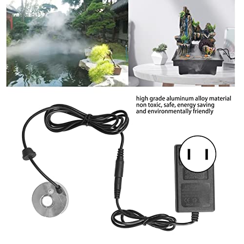 Luocute Ultrasonic Mist Maker Fogger, Aluminum Alloy Cool Mist Water Fountain Atomizer, Suitable for Pond, Rockery, Fish Tank, Vase and Indoor Décor