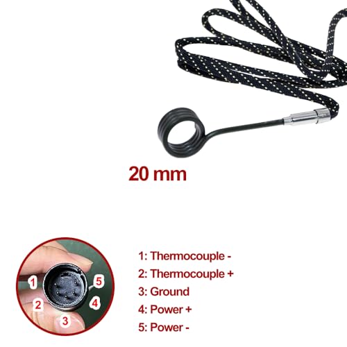 Digital Temperature Controller with Quartz Accessories, Black, 110V, Easy to Use