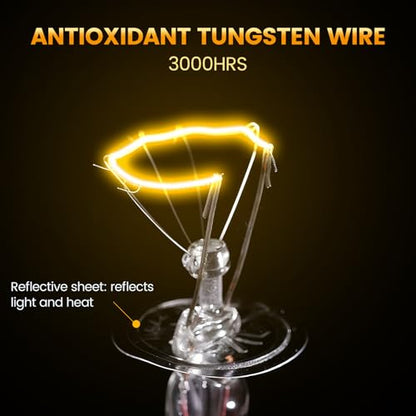 Dual Reptile Light Fixture with 100W Full Spectrum UVA UVB Light Bulb & 100W Nighttime Ceramic Heat Emitter, 2 Independent Switches, Reptile UVA UVB Heat Combo Pack - size: ST4
