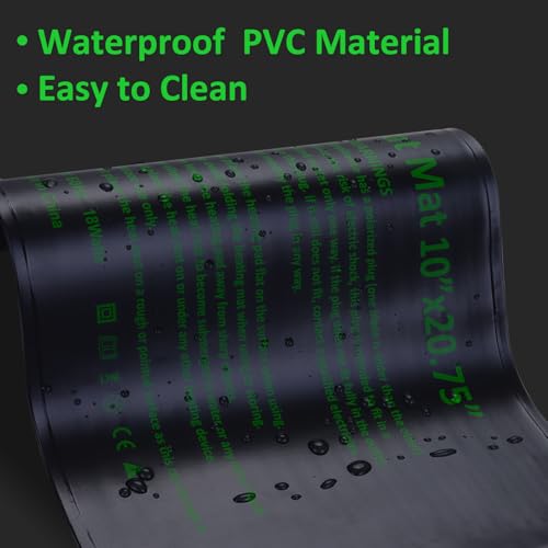 AIICIOO 2 Pack Seedling Heat Mats 10"x 20.75" Warm Hydroponic Heating Pad for Indoor Gardening, Seed Starting Germination, Greenhouse, Brewing - size: 10"x20.75" 2 Pack