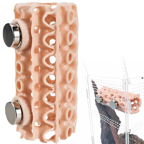 Jumping Spider Hide and Tunnel - 3D-Printed Small Reptile Enclosure Decoration, Magnetic Habitat Hideouts for Climbing and Shelter