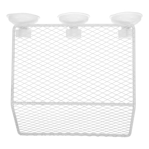 NUOBESTY Heavy Duty Metal Basking Platform with Suction Cups for Turtle Tank and Reptile Habitat, Easy Cleaning Reptile Tank Ledge, Multipurpose Sunbathing Ledge for Geckos and Aquatic