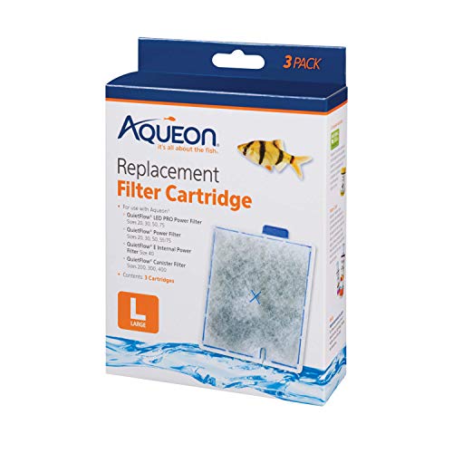Aqueon Aquarium Fish Tank Replacement Filter Cartridges Large - 3 Pack - size: 3 Pack