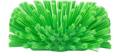 SPARTA Tank and Kettle Scrub Brush Heavy-Duty Tile Brush, Color-Coded and Handle Compatible (Sold Separately) for Optimal Access In Spacious Containers, Plastic, 5.25 X 7.5 Inches, Lime - color: Lime