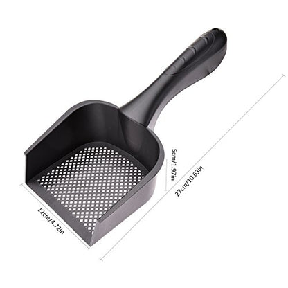 wonderfulwu Cat Litter Scoop with Handle Small Hole, Reptile Litter Cleaner Scoop
