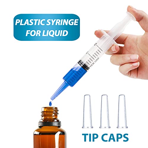 20ml Syringe for Liquid, Oral, Scientific Labs, Measurement, Dispensing, with Cap- 3 Pack 20ml Syringes - style: 20 ml