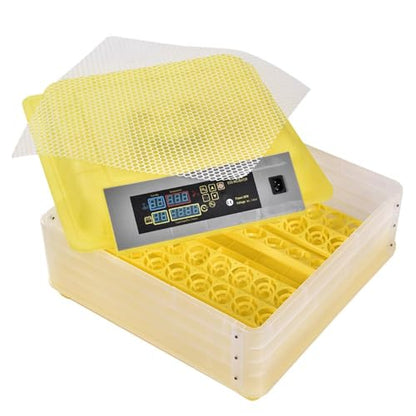 GRAND ORANGE Egg Incubator Automatic Digital Poultry Hatcher Machine | Breeder with Temperature Control and Auto Turning for Hatching Chicken Duck Goose Quail Birds (96 Eggs) - size: 96 Eggs