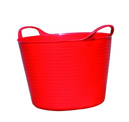 Red Gorilla Small Flexible Plastic Tub, Toy Storage, Laundry, Gardening & More, 14 Liter/3.7 Gallons, Red - color: Red