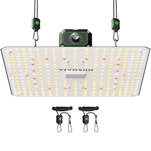 VIVOSUN LumaLight 100W LED Grow Light, Full Spectrum Plant Light | Smart Dimmable & High PPFD for Indoor Plants Seedling Vegetables Bloom, Fits 2×2/2×4 Grow Tents - size: 2x2