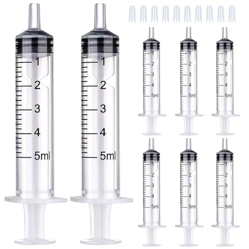 5ml Syringe for Liquid,Syringe Without Needle,Sterile Individually Packed 10pcs. - size: 5ml-10pcs