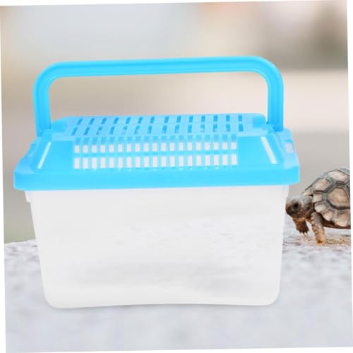 Happyyami Portable Fish Tank Handheld Aquarium for Fish Turtles and Small Reptiles Lightweight Easy to Transport Container for Pet Travel and Outdoor Adventures