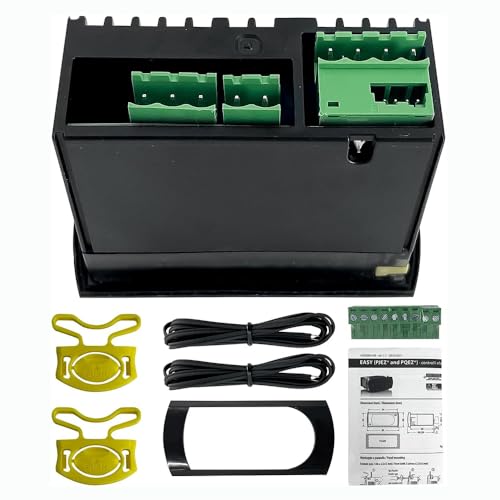 Digital Temperature Thermostat Controller PJEZS0E000,230V/50-60HZ with 2pcs NTC Probes Thermometer for Medium Low Temperature Ventilation Refrigeration Units