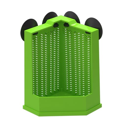 Wall Mounted Reptiles Feeding Station Corner Feeder Box With Suction Cup Attachment For Terrariums Reptiles Supply