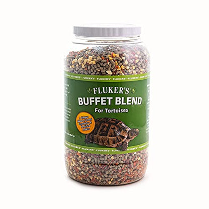 Fluker's Buffet Blend Tortoise Diet, Veggies with Fortified Pellets, 3.25 lbs.