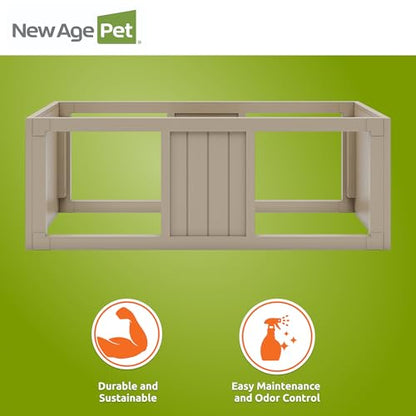New Age Pet ECOFLEX Medium Maple Mojave Stacker for Reptile Habitats | 10 Year Limited Manufacturer's Warranty | Stackable Design, Accommodates Lighting Set-Up - color: Tan, size: Medium