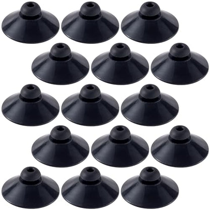 OIIKI 15PCS Fish Tank Suction Cup Clips, Aquarium Suction Cup Camp Clips | Black Plastic Fish Tank Accessories for Fish Tank Attachments for Tank Pump, Overhead Line Tube, Fish Tank Aeration Setup - color: Black,15pcs