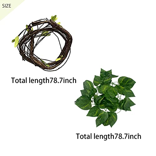 Resin Reptiles Hollow Tree Trunk Habitat Decor Reptile Log Hides Caves Bearded Dragon Hideout Cave Bark Habitats Decoration Gecko Hut for Lizard Chameleon Crested Gecko Snake Spider (3Pcs)