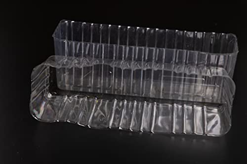 Clear Plastic Liners Inserts for Wood Boxes and Planters (19.5” x 3”x 3.75”) l (Sell in Pack of 12) (to fit Standard 20" Planter) (L200404) - size: Rectangular 20"x4"
