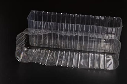 Clear Plastic Liners Inserts for Wood Boxes and Planters (19.5” x 3”x 3.75”) l (Sell in Pack of 12) (to fit Standard 20" Planter) (L200404) - size: Rectangular 20"x4"