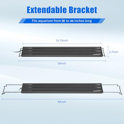 AQUANEAT LED Aquarium Light Full Spectrum for 36 Inch to 44 Inch Fish Tank Light Fresh Water - size: 36"-44"