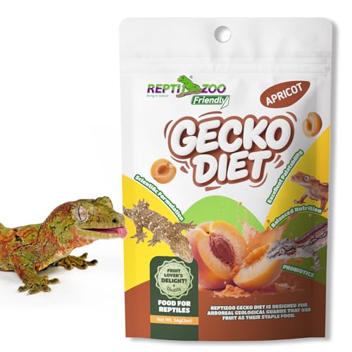 Gecko Food, Fruit Mix Apricot and Insects Gecko Diet