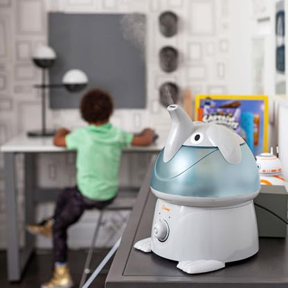 Crane Cute Animal Humidifier for Kids Bedroom and Nursery, Ultrasonic Cool Mist, 1 Gallon, Auto Shut Off, Cool Mist Humidifier - color: Elephant