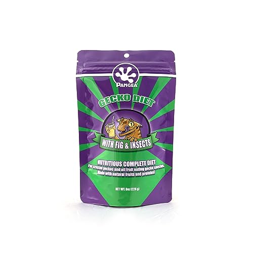 Pangea Gecko Diet with Fig & Insects, 8 oz - size: 8 Ounce (Pack of 1)