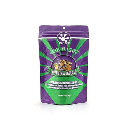 Pangea Gecko Diet with Fig & Insects, 8 oz - size: 8 Ounce (Pack of 1)