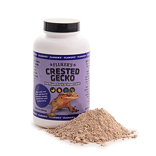 Fluker's Premium Crested Gecko Diet, Made with Real Fruit and Insects, 8 oz - size: 8 Ounce (Pack of 1)